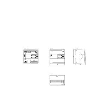 100% AC Drive SIMATIC S7 1200 CPU 1214C Σύνθετος CPU με αναμεταδότη AC DC 6ES7214-1BG40-0XB0