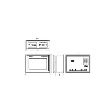 Δίκτυο Ethernet Original TP700 Comfort Εξωτερικό έξυπνο πάνελ 6AV2124-0GC13-0AX0 Touch