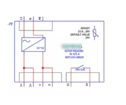 SITOP PSU100S 24V/5A Έκδοση 120/230V AC Έκδοση 6EP1333-2BA20 για βιομηχανικά προϊόντα