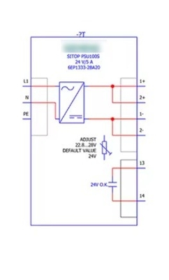 SITOP PSU100S 24V/5A Έκδοση 120/230V AC Έκδοση 6EP1333-2BA20 για βιομηχανικά προϊόντα