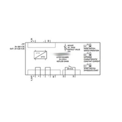 Ενίσχυρος μετατροπέας SITOP PSU400M 20A DC/DC εισροή DC 600V έξοδος DC 24V/20A 6EP1536-3AA00
