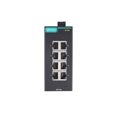 EDS-108 8 θύρες μη διαχειριζόμενος διακόπτης Ethernet για τοποθέτηση οδηγού βιομηχανικής αυτοματοποίησης MOXA