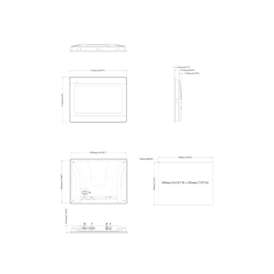 10.1 &quot; WVA Wide Viewing Angle Display HMI Touch Screen MT8106iE με διπλό πυρήνα RISC CPU