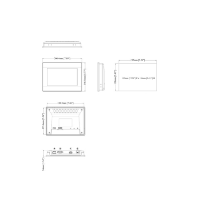 Αρχική TK8072iP WEINVIEW 7' 800x480 TFT HMI οθόνη αφής για το δίκτυο άλλα 14.65