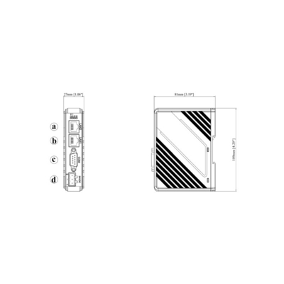 256MB Flash cMT-G01 Λεπτό και ελαφρύ σχέδιο OPC UA MQTT MODBUS TCP/IP Gateway