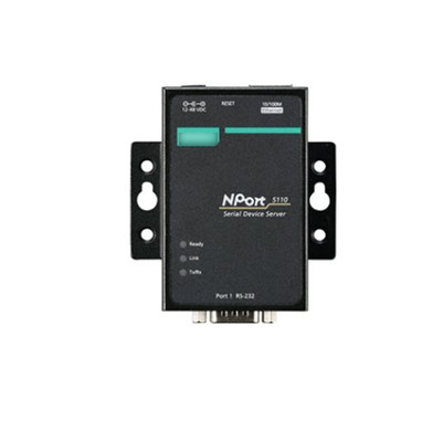 Απευθείας παροχή NPORT 5110 Port RS-232/422/485 Serial Port Device Networking Server για την MOXA