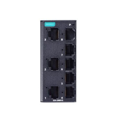 MOXA EDS-2008-EL 8-port μη διαχειριζόμενος διακόπτης Ethernet για τις ανάγκες δικτύωσης μικρών επιχειρήσεων