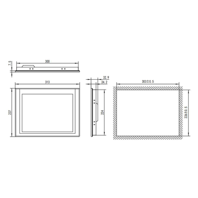 Βιομηχανική αυτοματοποίηση Siemens 10.1&quot; TPC1021Kt με 128M μνήμη και ανάλυση 1024*600