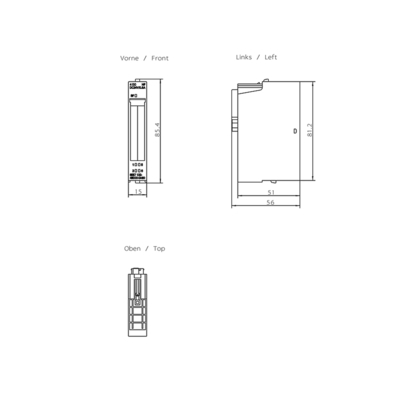 Siemens ET 200S 4DQ 24 V DC/0,5 A HF 4 DO Υψηλό χαρακτηριστικό 24 V DC/0,5 A 6ES71324BD000AB0