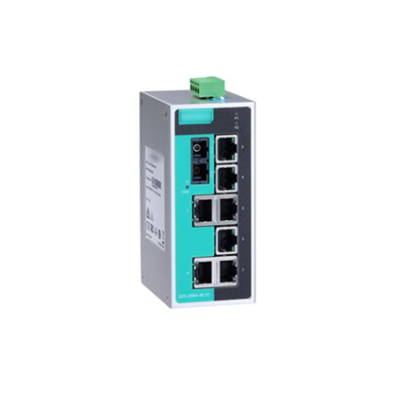 MOXA EDS-208A 8-port μη διαχειριζόμενος βιομηχανικός διακόπτης Ethernet με θήκη αλουμινίου IP30