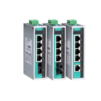 MOXA EDS-205A 5-Port μη διαχειριζόμενος διακόπτης Ethernet για ναυτιλιακή βιομηχανική αυτοματοποίηση