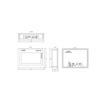 Βιομηχανική αυτοματοποίηση Siemens HMI 7 ιντσών Simatic SMART 700 IE V3 Οθόνη 6AV66480CC113AX0
