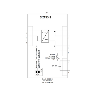 HYTECH Original SIEMENS SITOP PSU8200 24V DC 20A Σταθεροποιημένη μονάδα τροφοδοσίας 6EP1336-3BA10