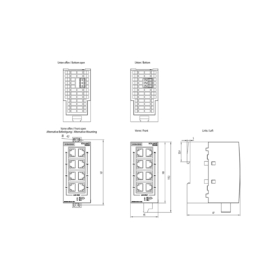 6GK5008-0BA10-1AB2 Siemens SCALANCE XB008 Μη διαχειριζόμενος βιομηχανικός διακόπτης Ethernet 100%