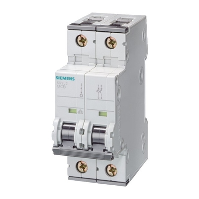 100% πρωτότυπος διακόπτης κυκλωμάτων Siemens 5SY62207CC 6KA 2POLE C20 400V με απόδοση