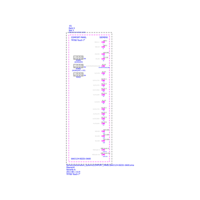 SIMATIC HMI TP700 Ελαφριά οθόνη αφής 6AV2124-0GC01-0AX0 100% πρωτότυπο για αυτοματοποίηση