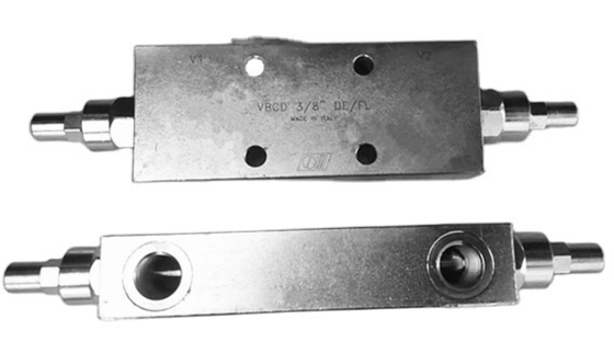 VBCD 3/8&quot; DE/FL Επεκκεντρικές βαλβίδες Αντισταθμιστική βαλβίδα για μέγιστη πίεση 350bar