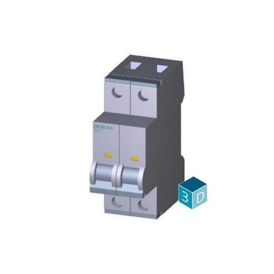 400 V 15kA 2-πόλος D 25A SENTRON Μικροσκοπικός διακόπτης κυκλωμάτων 5SY7225-8CC για τη Siemens