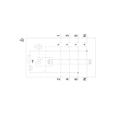 Siemens 5SV3646-6 Διασύνδεση επικοινωνίας με διακόπτη λειτουργικού ρεύματος