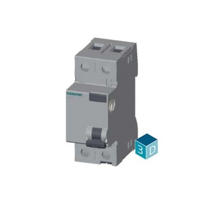 Siemens 5SV4614-0 2-πολικός διακόπτης κυκλώματος με εναλλασσόμενο ρεύμα 40A 300mA Un AC 230V