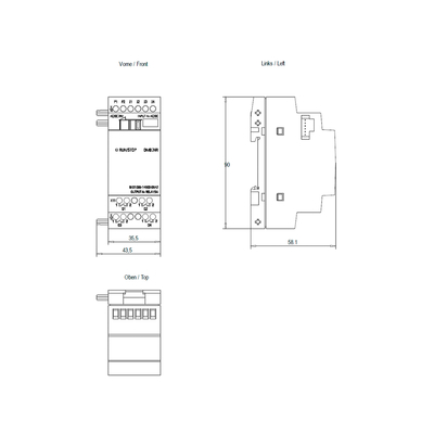 LOGO DM8 24R για LOGO 8 Μοντέλο επέκτασης PLC 6ED1055-1HB00-0BA2 100% πρωτότυπη Siemens FOB