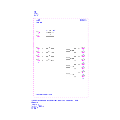 LOGO DM8 24R για LOGO 8 Μοντέλο επέκτασης PLC 6ED1055-1HB00-0BA2 100% πρωτότυπη Siemens FOB