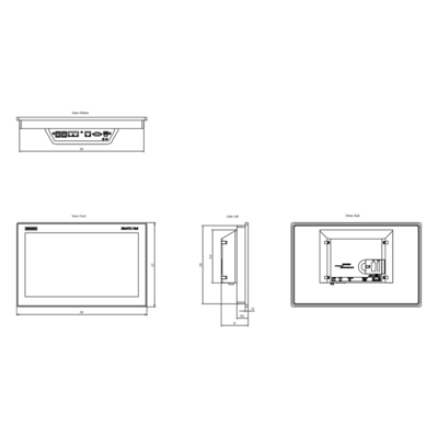 100% δοκιμασμένο SIMATIC HMI MTP1500 Ενιαίο έξυπνο πάνελ 15.6 &quot; ευρυόχρωμη οθόνη TFT