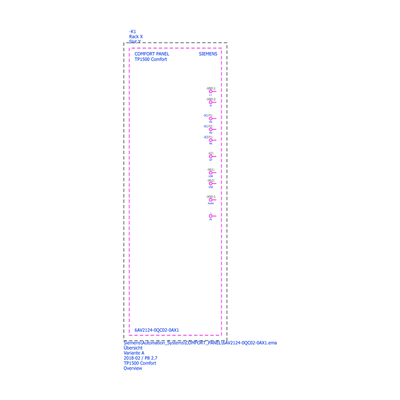 SIMATIC HMI TP1500 SmartPanel Touch 15&quot; Widescreen TFT Display 6AV2124-0QC02-0AX1 για τη Siemens