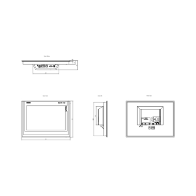 SIMATIC HMI TP1500 SmartPanel Touch 15&quot; Widescreen TFT Display 6AV2124-0QC02-0AX1 για τη Siemens