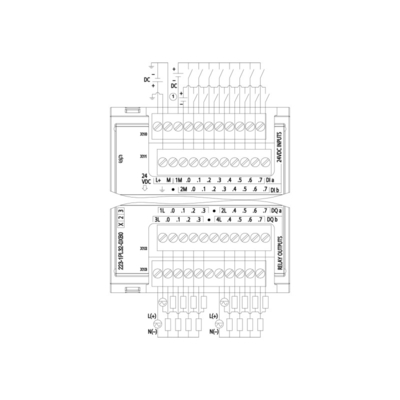 16DI/16DO 16DI 24V DC Sink/Source 16DO ρελέ 2A PLC Digital I/O SM 1223 για βιομηχανικές συσκευές