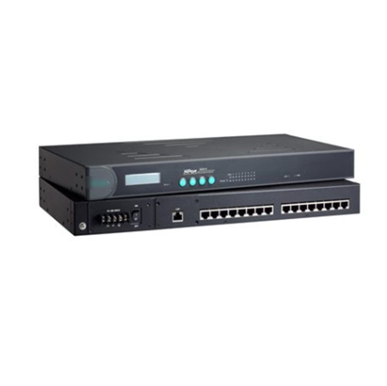 NPORT 5630-16 100 έως 240 VAC ή 88 έως 300 VDC Σειριακός διακομιστής για MOXA DHL TNT UPS FEDEX EMS