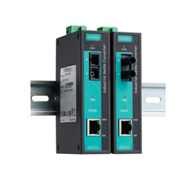 MOXA IMC-21A-M-ST Βιομηχανικός βαθμός 10/100BaseT X έως 100BaseFX Φωτομετατροπέας για MOXA