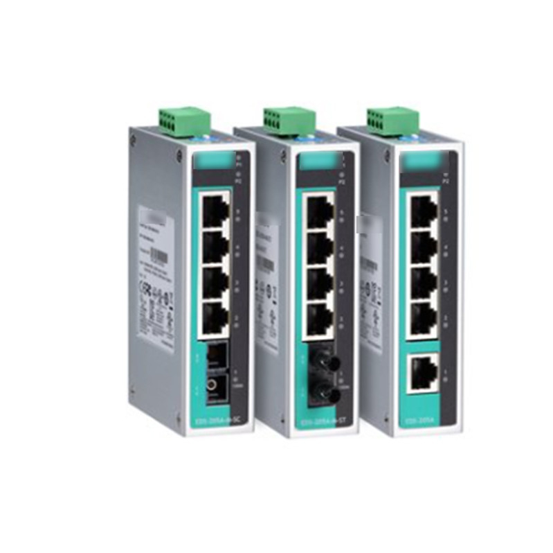 EDS-205A 5 θύρες μη διαχειριζόμενος διακόπτης Ethernet Rugged Hardware Design για άμεση πώληση MOXA