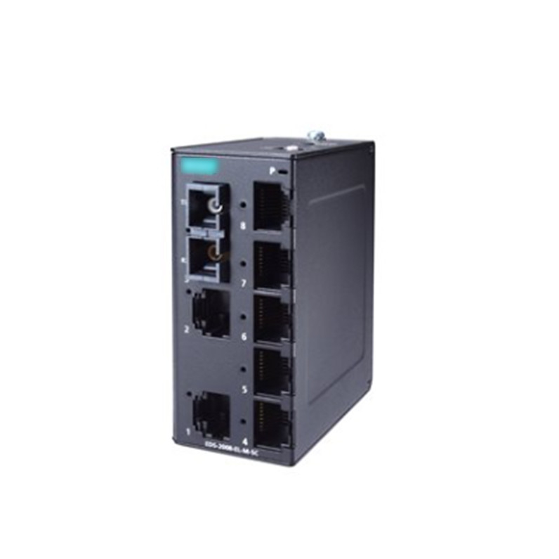 MOXA EDS-2008-EL 8-port μη διαχειριζόμενος διακόπτης Ethernet για λύσεις βιομηχανικού αυτοματισμού