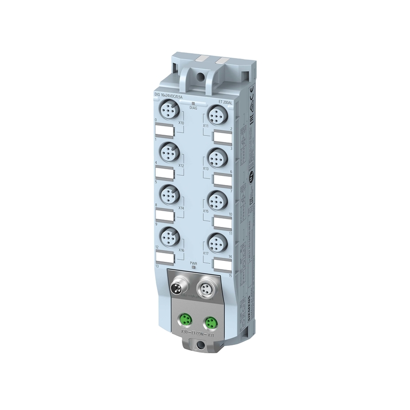 6ES7143-5AH00-0BA0 DIQ 16x24 V DC/0,5 A IP67 Siemens ET 200AL Μοντέλος σύνδεσης με 1