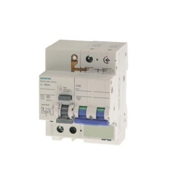 Μίνι RCBO 5SU93261CN16 Icn 6 kA 2P Τύπος AC 30 mA C-Char σε 16 A Un AC 230 V Πόλοι αριθμός 2