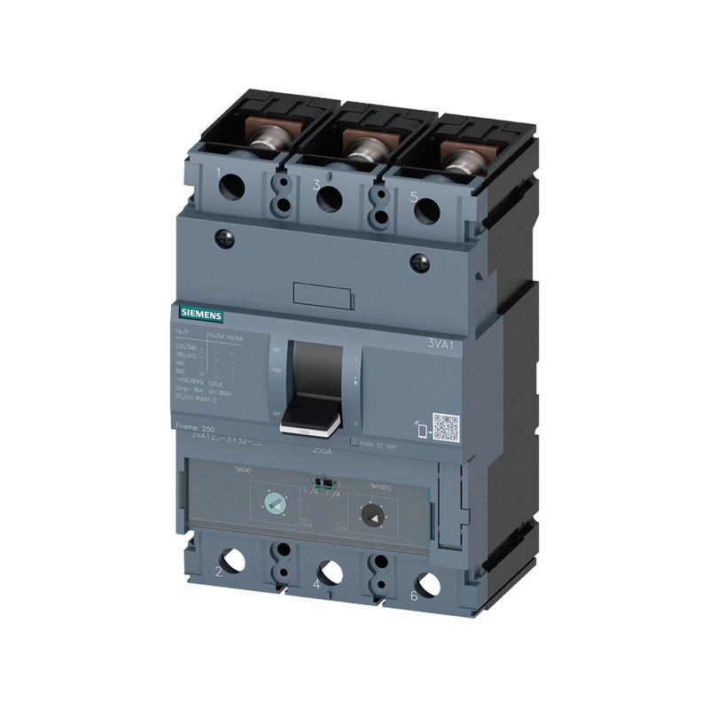 100% δοκιμασμένο Siemens 3VA1220-5EF32-0AA0 MCCB IEC FS250 200A 3P 55KA TM ATAM Μαχαίρι αποσύνδεσης