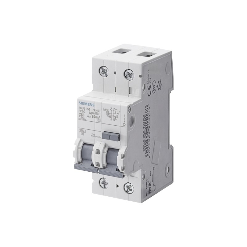 RCBO 6 kA 1P N Τύπος AC 30 mA C-Char σε 32 A Un AC 230 V Για τη Siemens 5SU9356 1KK32