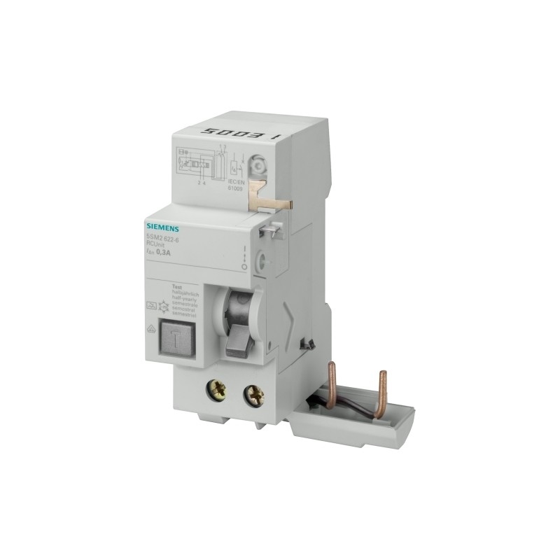 Καθαρό βάρος kg 0,204 Kg 5SM2322-0 RC Μονάδα για 5SY 2 πολικού τύπου εναλλασσόμενου ρεύματος σε 40 A 30 mA Un AC 230 V
