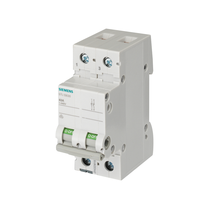 5TL12630 Διακόπτης σειράς 5TL 5TL1 63A 2P 5TL1263-0 για αρχική συσκευασία Siemens