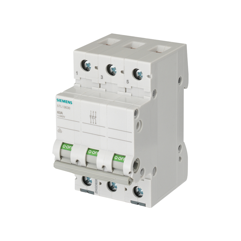Διανομή χαμηλής τάσης Siemens 5TL1391-0 Διακόπτης κυκλωμάτων 100A 3 πόλων 100% πρωτότυπο