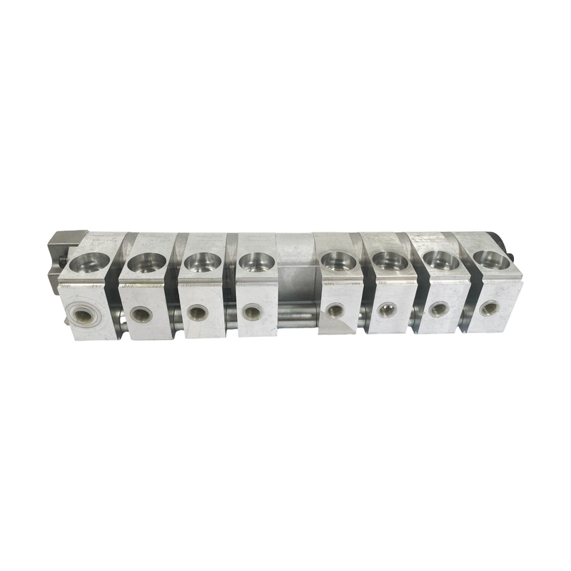8 κυλίνδροι PLD10.2-GC/**VPE Υδραυλικός διαχωριστής ροής με διαστάσεις 520*180*150 mm