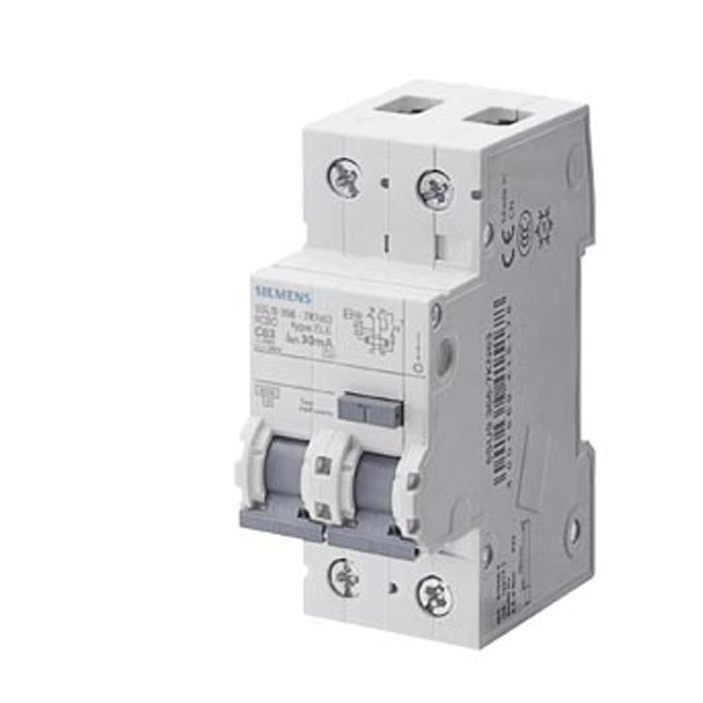 100% Πρωτότυπο 5SU9326-1CN32 RCBO Τύπος AC 30MA 6KA 2P C32 Siemens 5SU9 Μικροσκοπικός διακόπτης εναπομείναντος ρεύματος